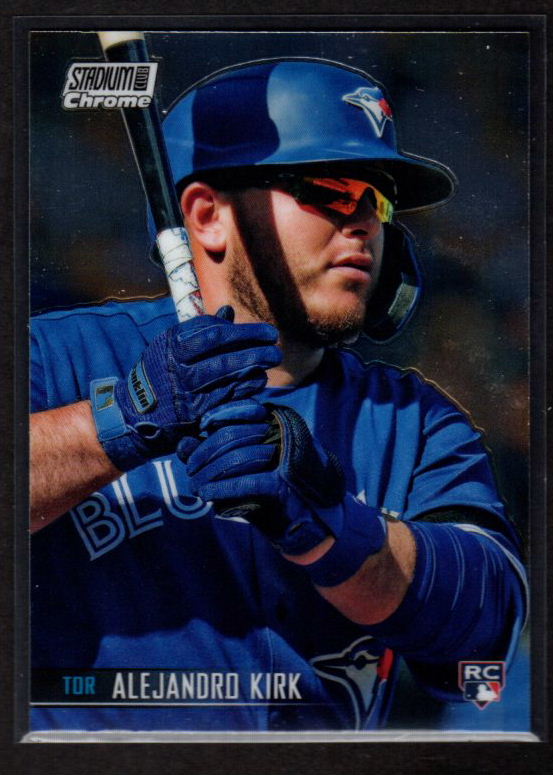ALEJANDRO KIRK 2021 STADIUM CLUB CHROME # 159 ROOKIE CARD TORONTO